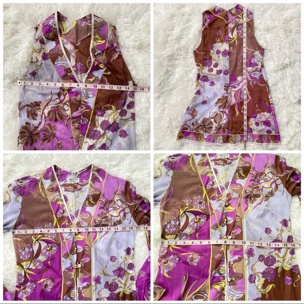 VTG 60’s Emilio Pucci Mod Psychedelic Set S - Picture 6 of 11